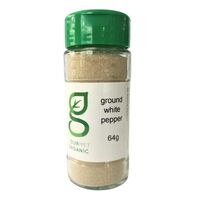 Gourmet Organic Pepper White Ground 64g