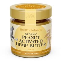 Live Wholefoods Organic Activated Peanut Hemp Butter 200g