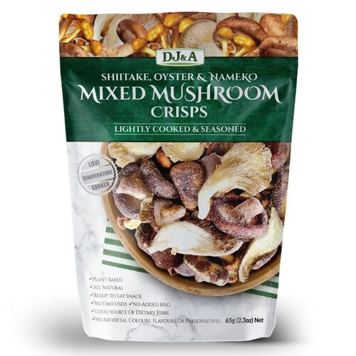 DJ&A Mixed Mushroom Crisps 65g 