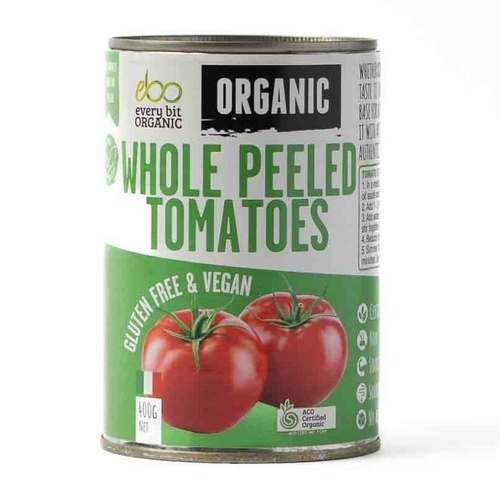 Every Bit Organic Whole Peeled Tomatoes 400g