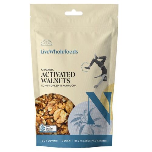 Live Wholefoods Organic Activated Walnuts 120g