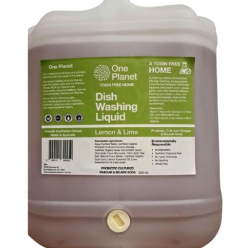 One Planet Dishwashing Liquid Gel Lemon & Lime 20L